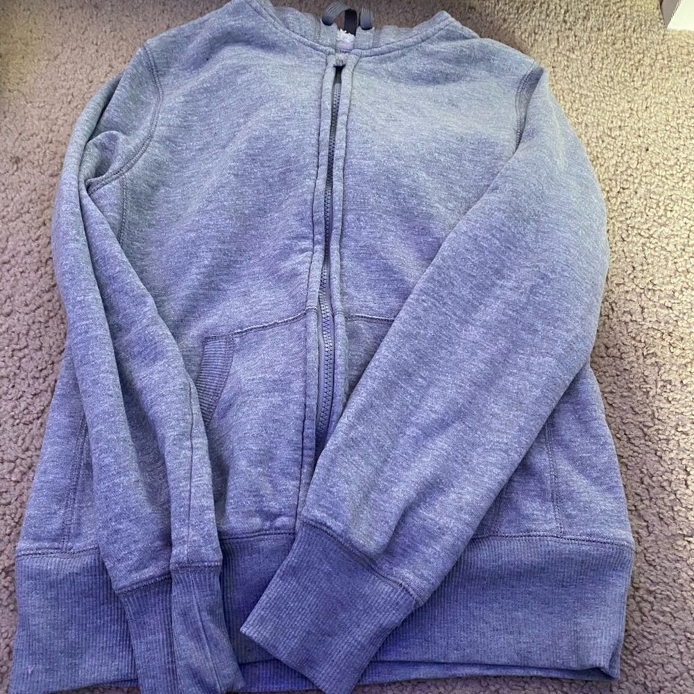 grey zip up